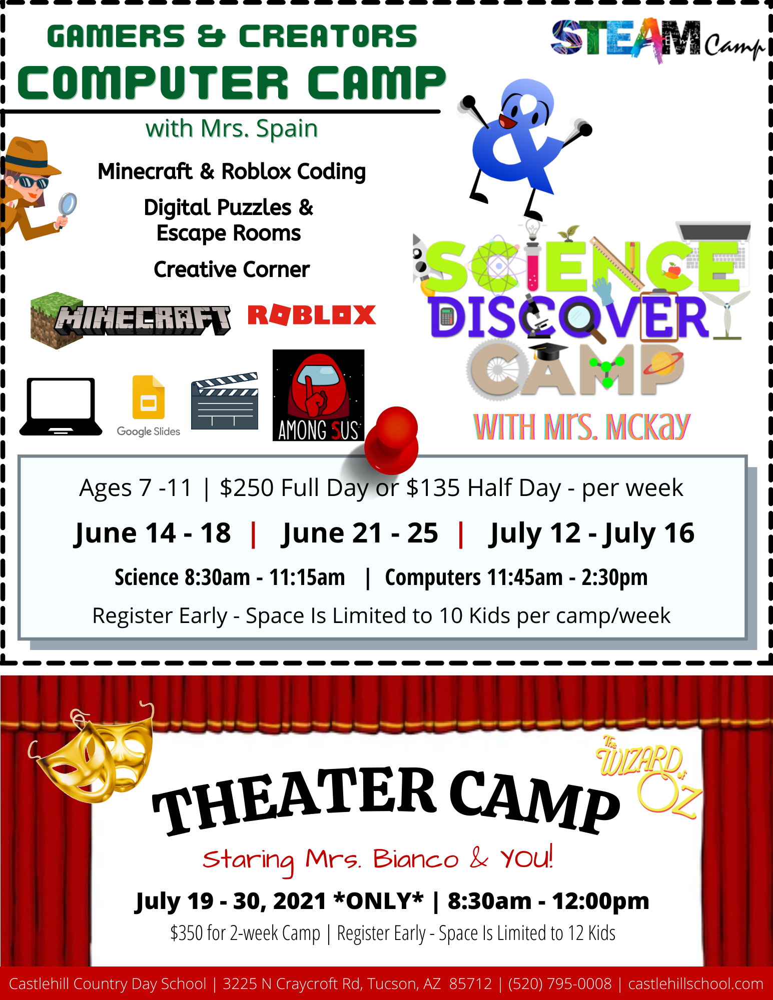 CCDS SUMMER CAMP 2021 - STEAM - Castlehill Country Day School